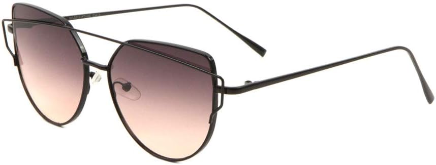 

Солнцезащитные очки Oceanic Color с плоскими линзами, изогнутой верхней перекладиной и геометрическим дизайном «кошачий глаз» M10212-FT-OC Sunglasses Luxe, Smoke Purple