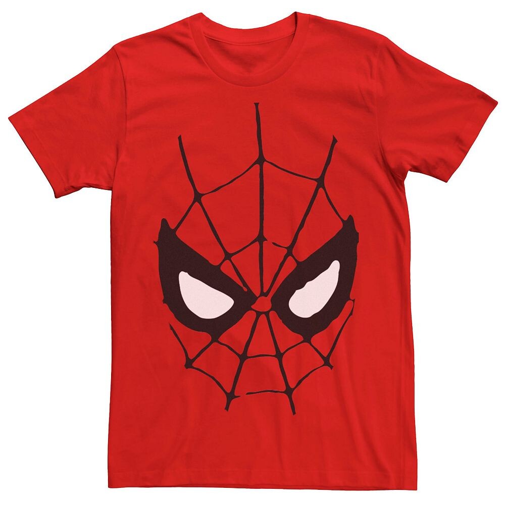

Мужская футболка с большим лицом Marvel Spider-Man, красный