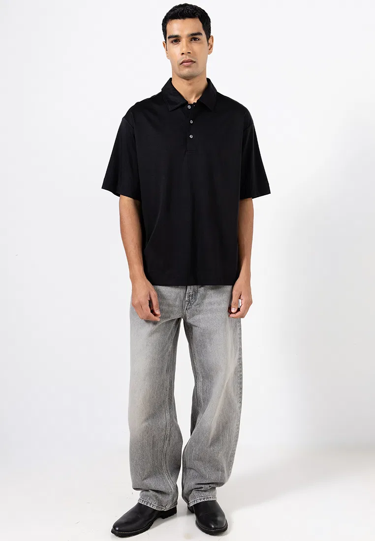 Поло, хлопковый интерлок, Calvin Klein Jeans, черный — фото 4