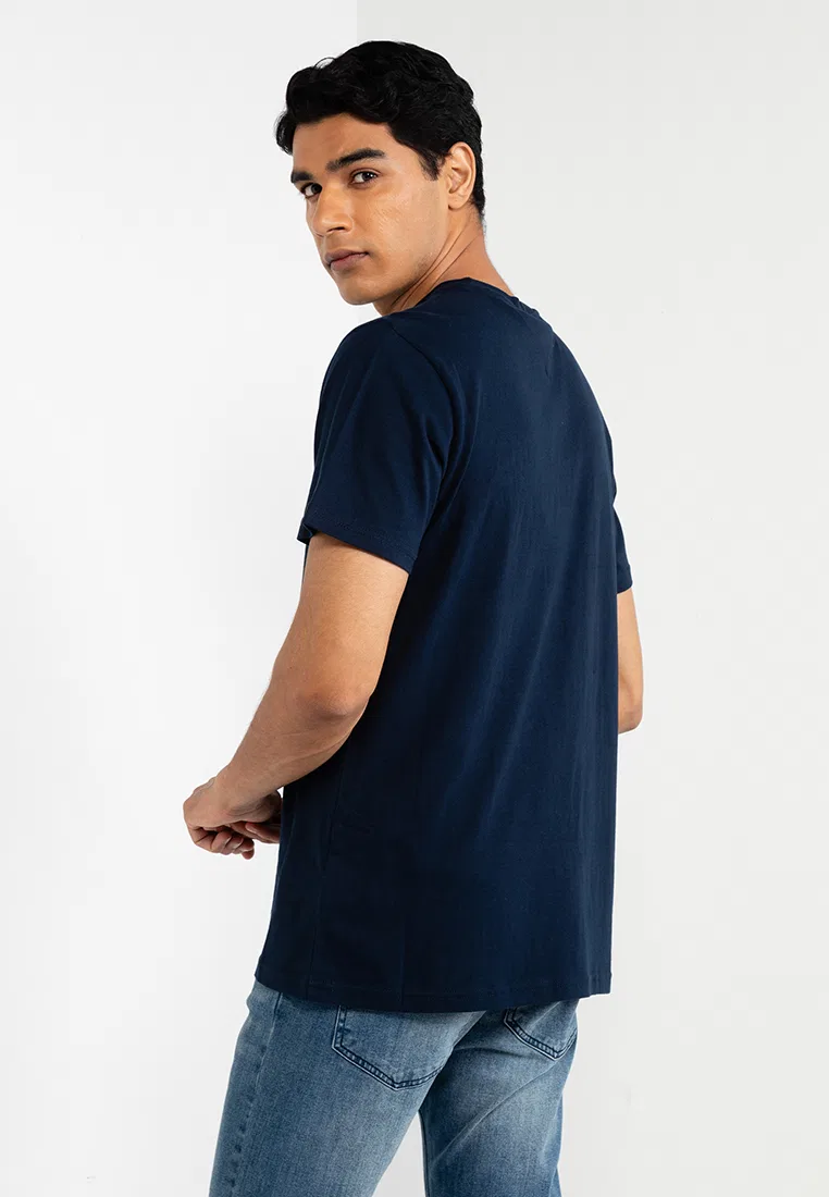 Футболка с коротким рукавом Slim Essential Flag, Tommy Jeans Tommy Hilfiger, темно-синий — фото 2