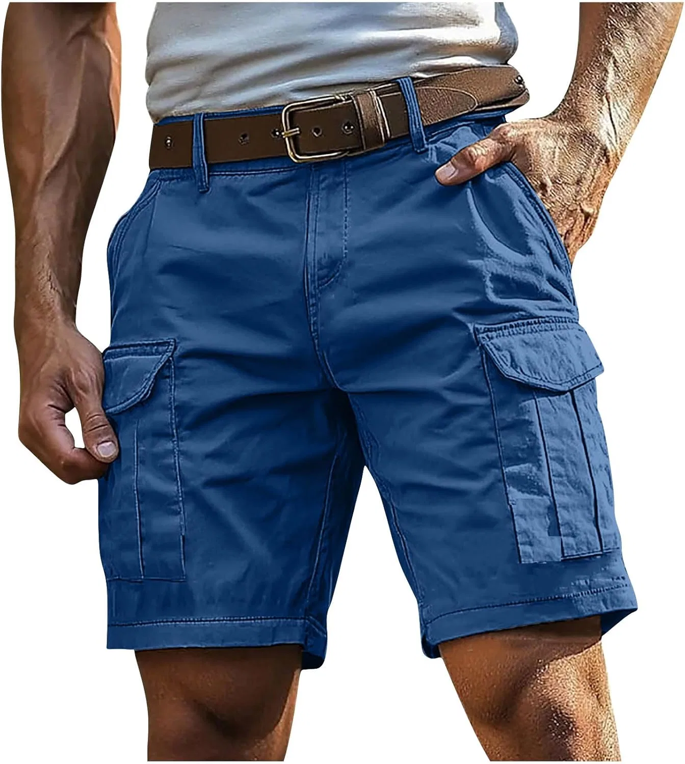 Мужские шорты Active с карманами, Generic, 4a-Blue