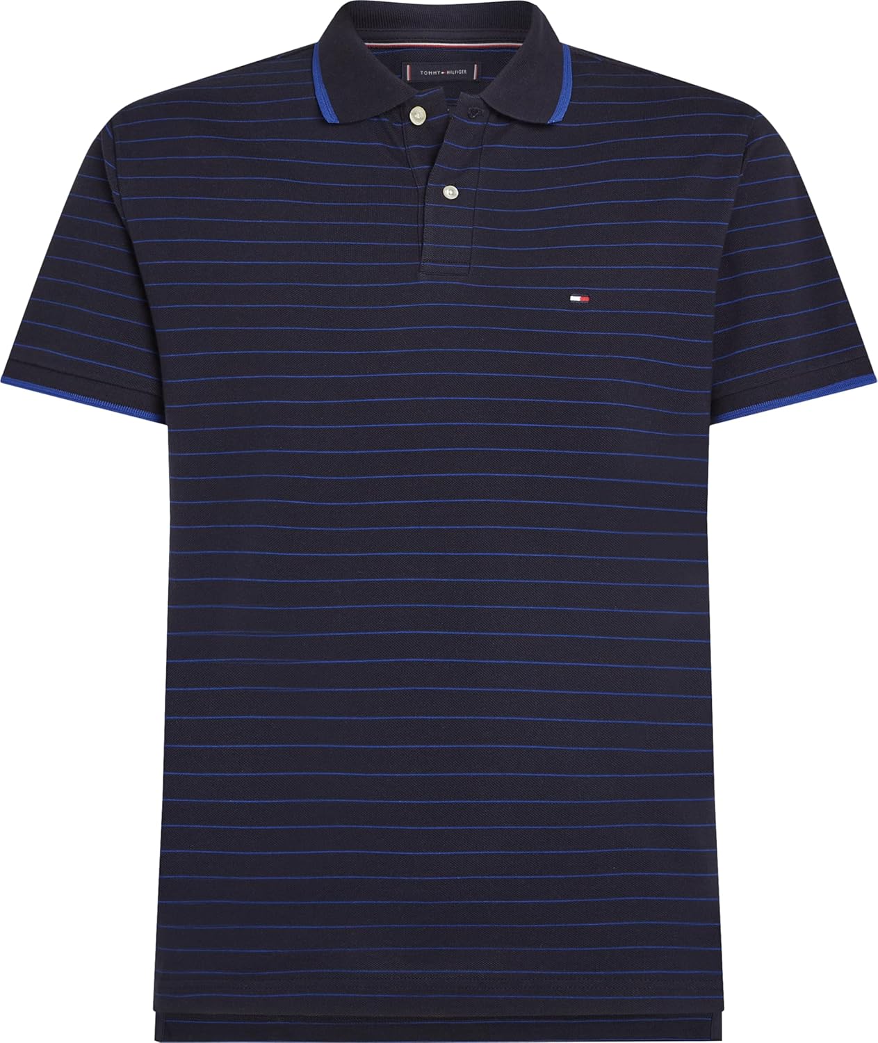 

Мужские поло Tommy Hilfiger с коротким рукавом, повседневного кроя, с полосатым рисунком, Desert Sky / Wedge Blue, Коричневый, Мужские поло Tommy Hilfiger с коротким рукавом, повседневного кроя, с полосатым рисунком, Desert Sky / Wedge Blue