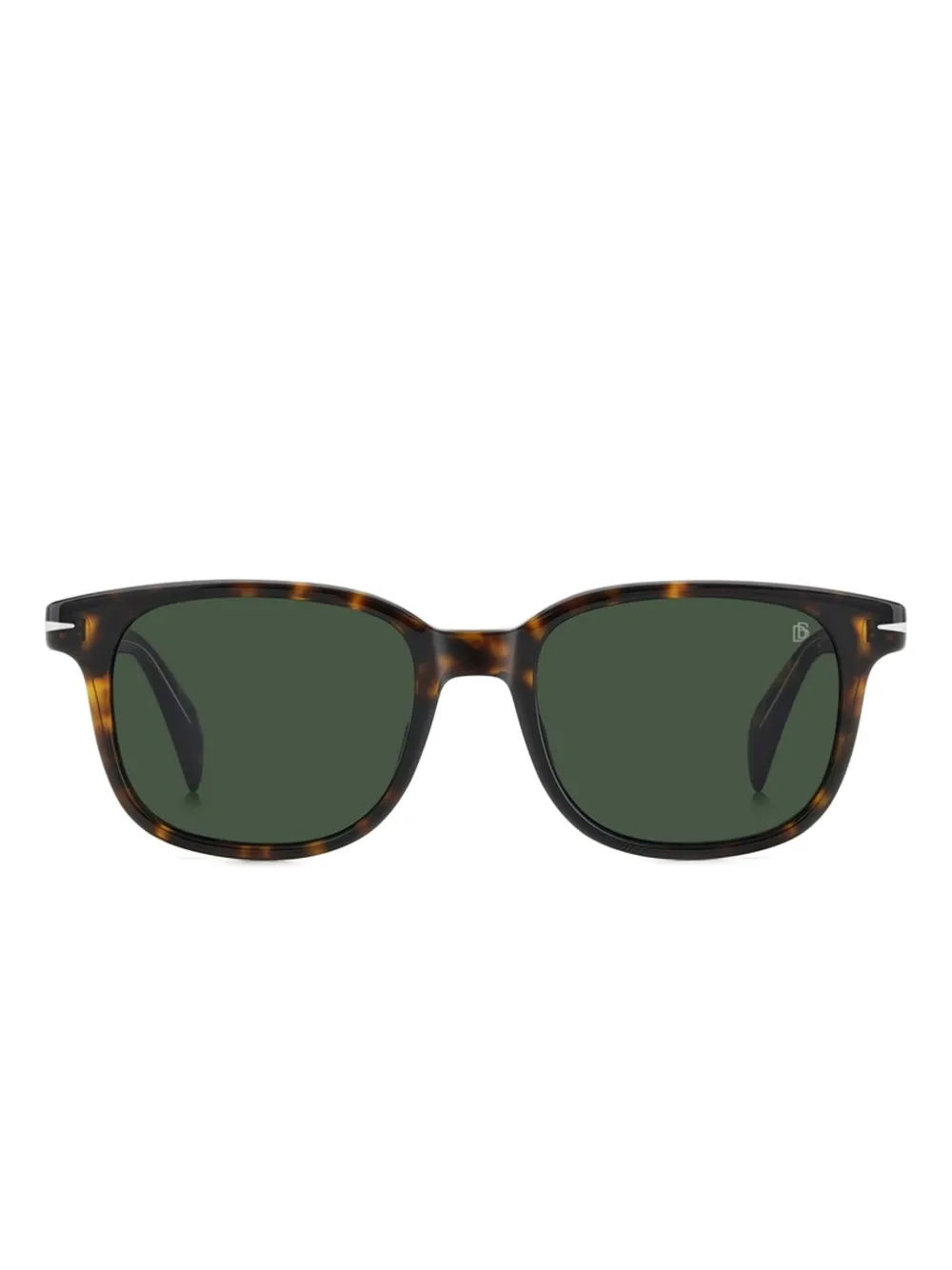 

Солнцезащитные очки в квадратной оправе из черепахового панциря DAVID BECKHAM EYEWEAR, коричневый