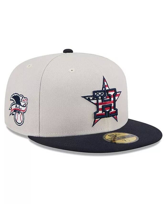 

Мужская хаки/черная шляпа Houston Astros 2024 Fourth of July 59FIFTY Fitted Hat New Era