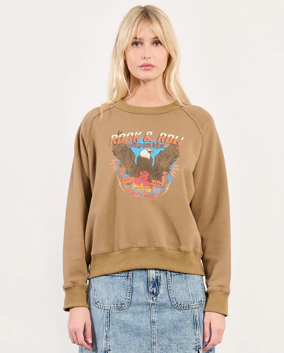 

Женская толстовка с длинным рукавом и принтом Lili Sidonio, коричневый