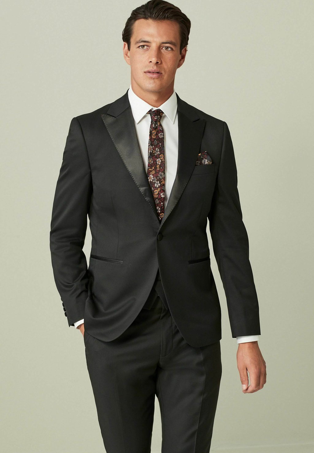 

Пиджак REGULAR FIT WOOL BLEND SHINY TUXEDO Next, черный