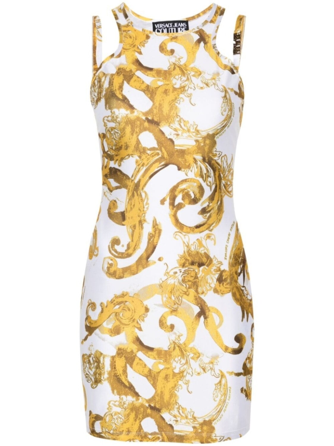 

Versace Jeans Couture платье мини с принтом Watercolour Couture, белый