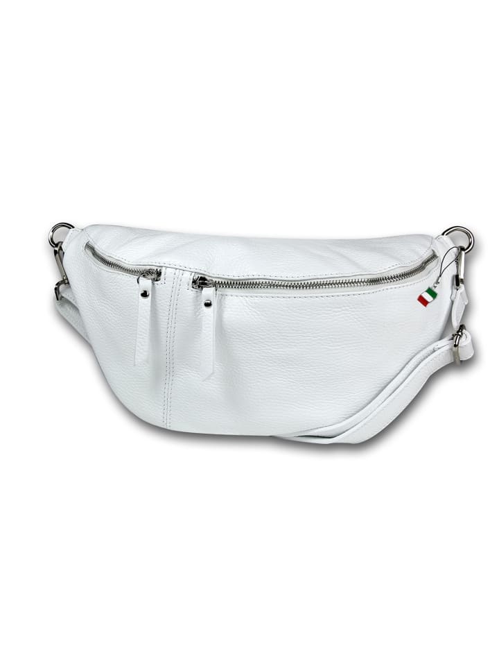 

Кожаная поясная сумка Florence, белая, примерно 37 см Florence