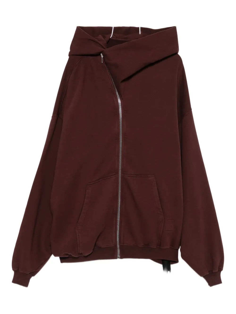 

Толстовка на молнии с капюшоном Rick Owens DRKSHDW, красный