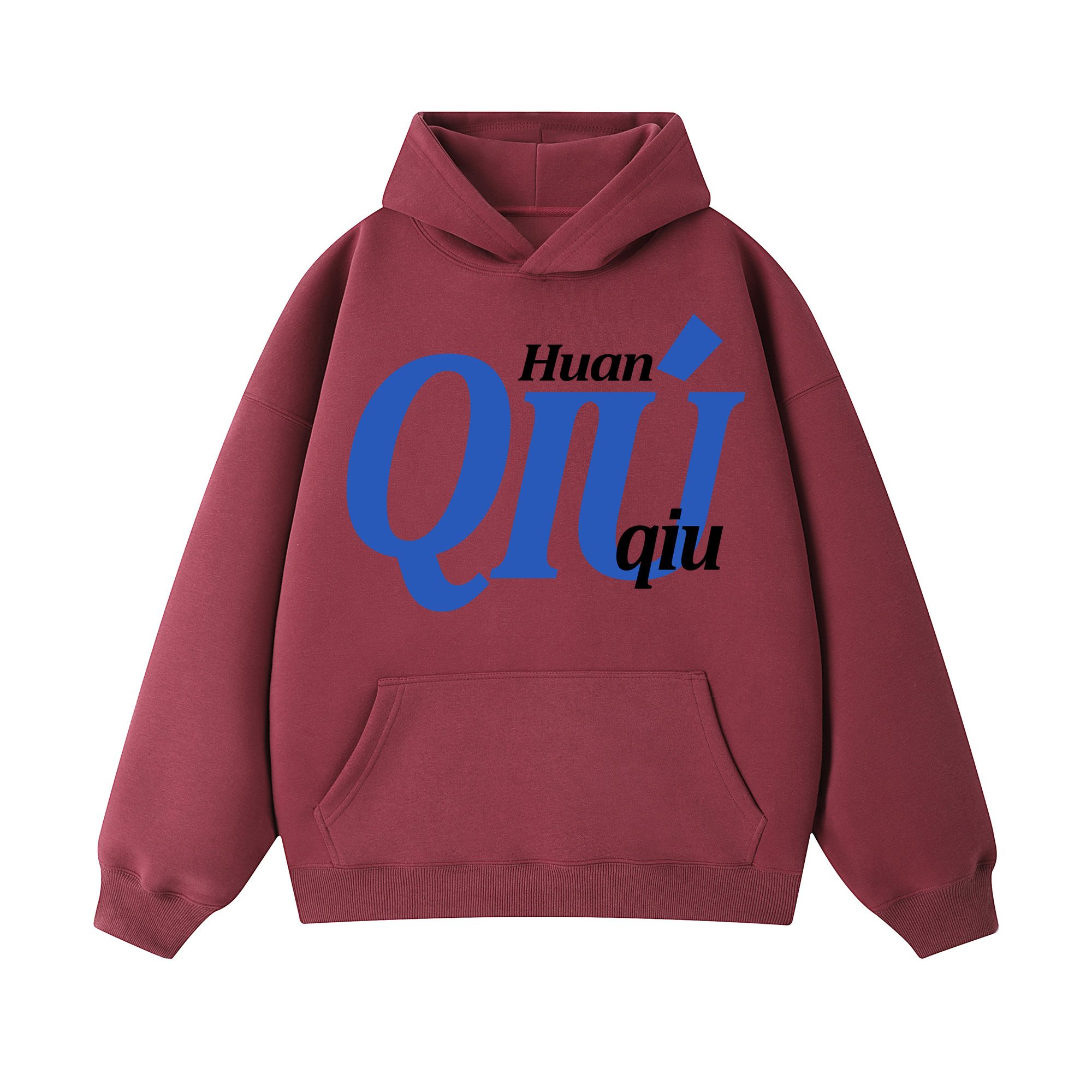 

Толстовка Unisex Hooded Moderate Regular HUANQIU, burgundy