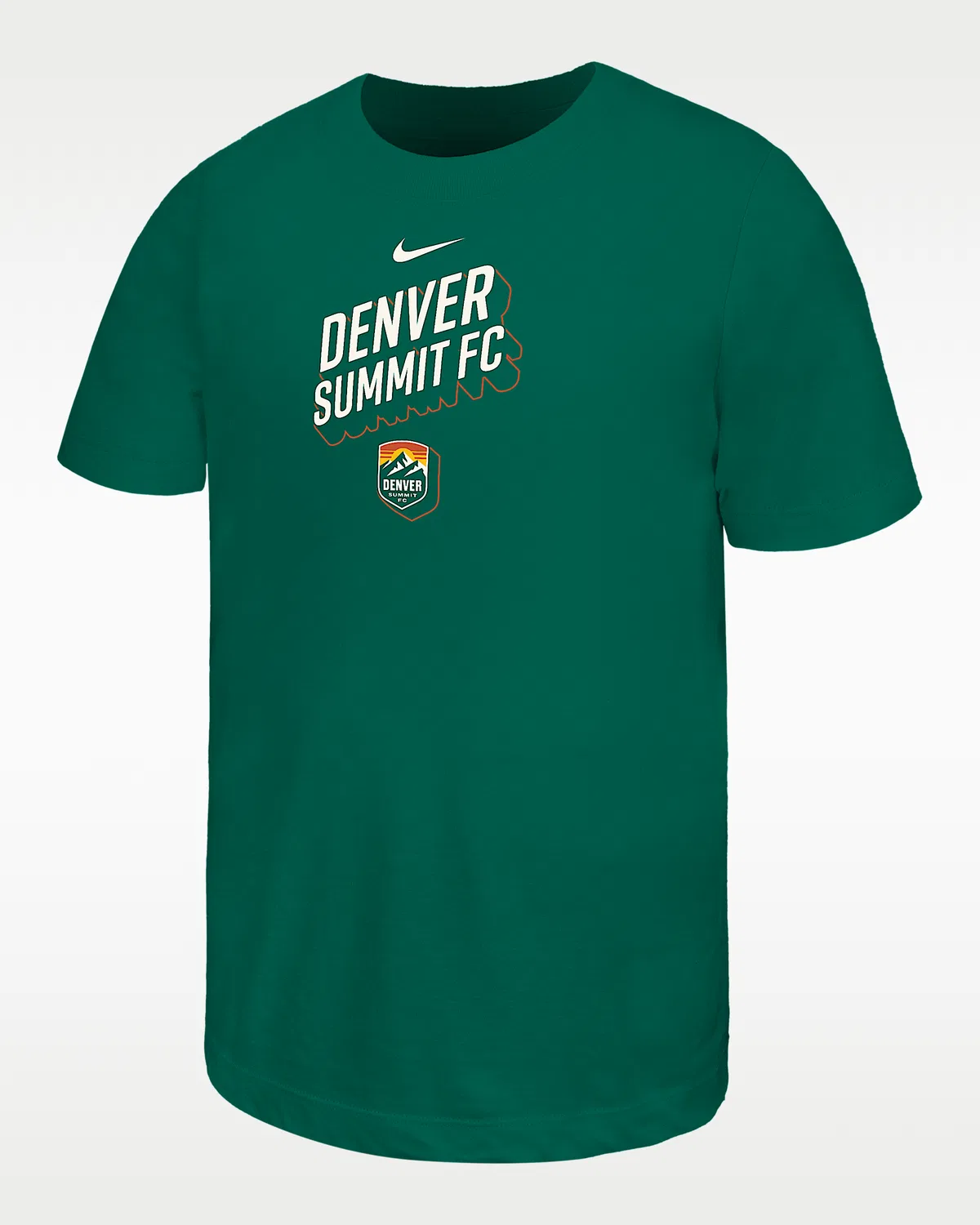 Детская футболка Nike Cotton Denver Summit, Legion Pine/White/White