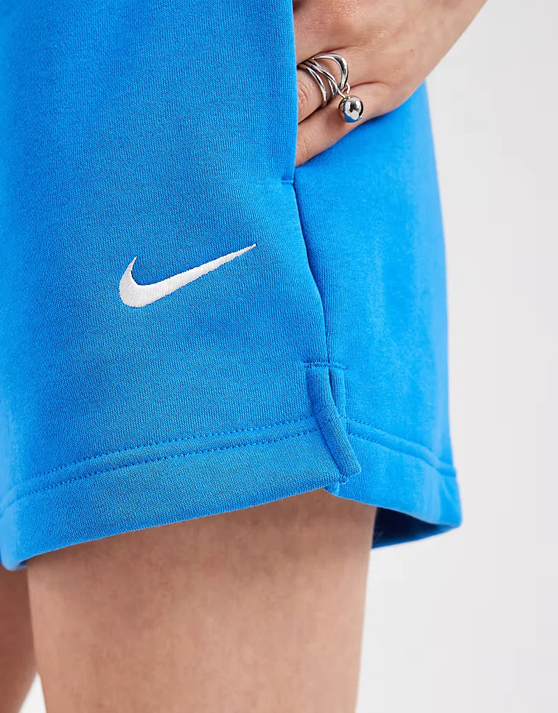 Шорты Nike Phoenix Fleece, синий — фото 3