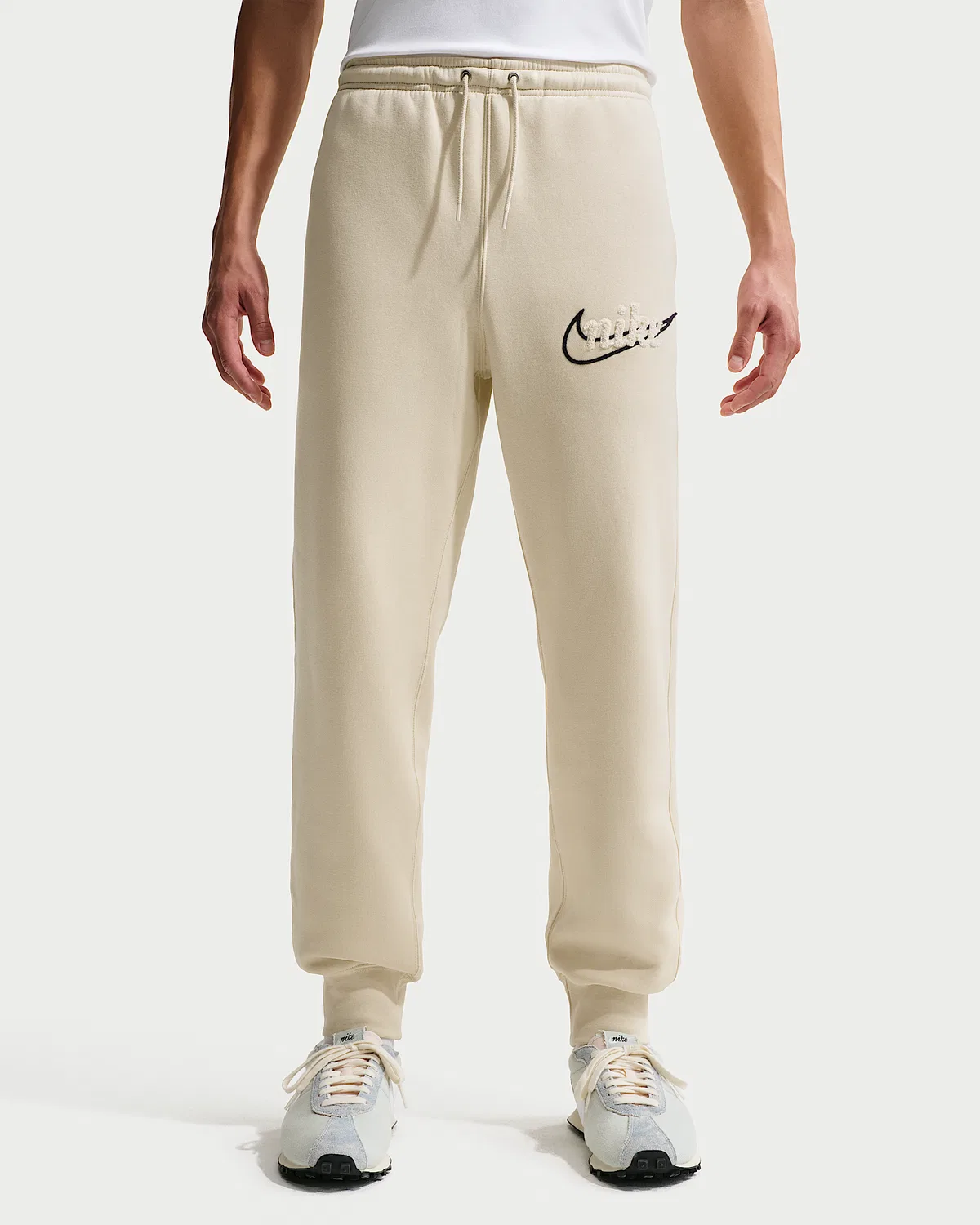 Мужские флисовые джоггеры Nike Sportswear Club, Light Khaki/Light Khaki/Obsidian — фото 2