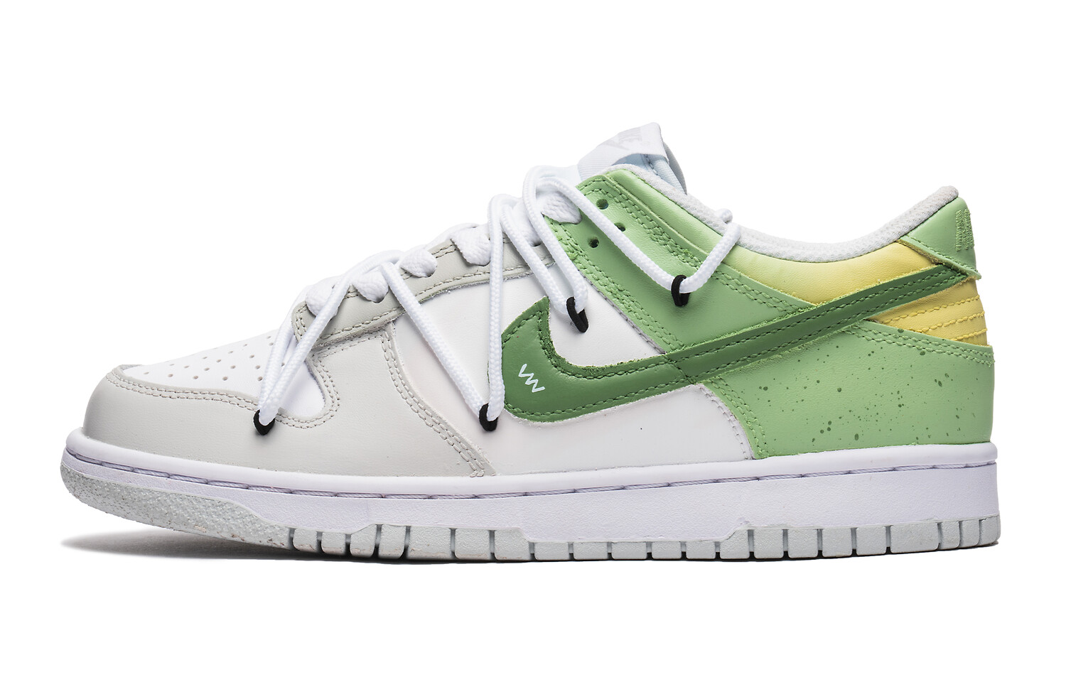 

Кроссовки Nike Dunk Skateboard Shoes Women's Low-Top White, Зеленый, Кроссовки Nike Dunk Skateboard Shoes Women's Low-Top White