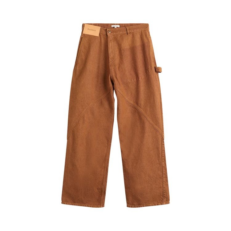 

Джинсы JW Anderson Aged Twisted Workwear Jeans 'Rust', коричневый