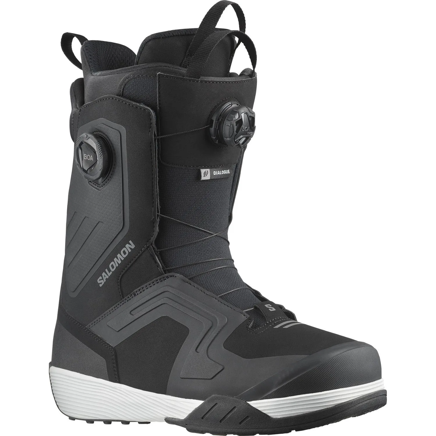 

Диалоговые сноуборд-ботинки Dual BOA Salomon, Black/Black/White