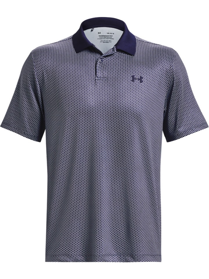 

Футболка поло Ua Matchplay Printed Polo Under Armour, синий