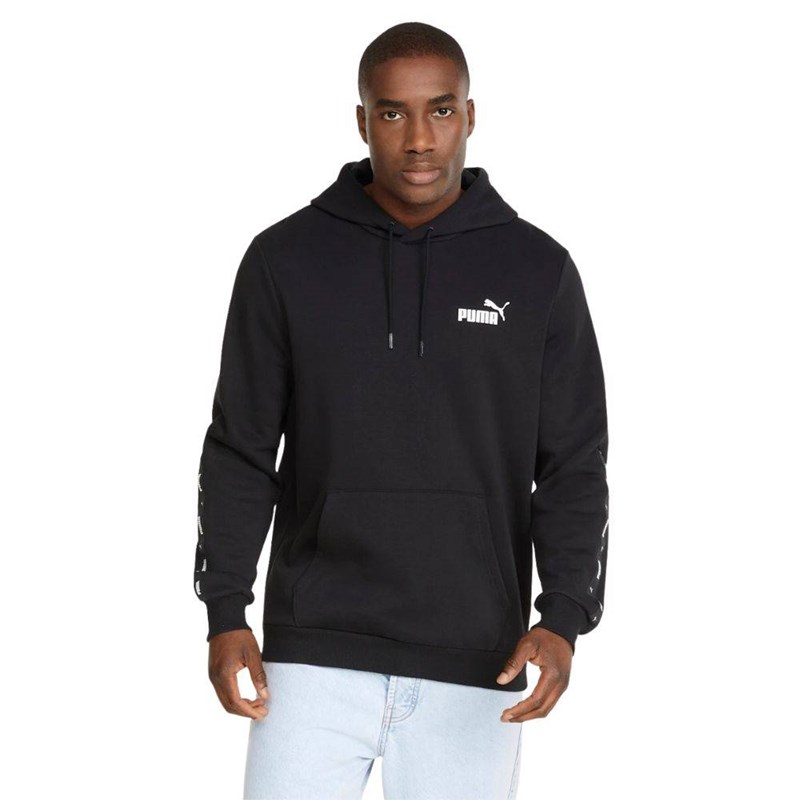 

Мужская толстовка ess+ Tape Hoodie fl fouter με κουκουλα Puma, черный