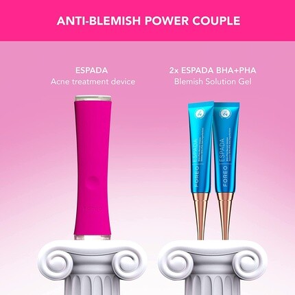 Skin Supremes Espada + Bha+Pha Blemish Solution для лечения акне и ухода за салициловой кислотой, 15 мл пурпурного цвета, Foreo — фото 2
