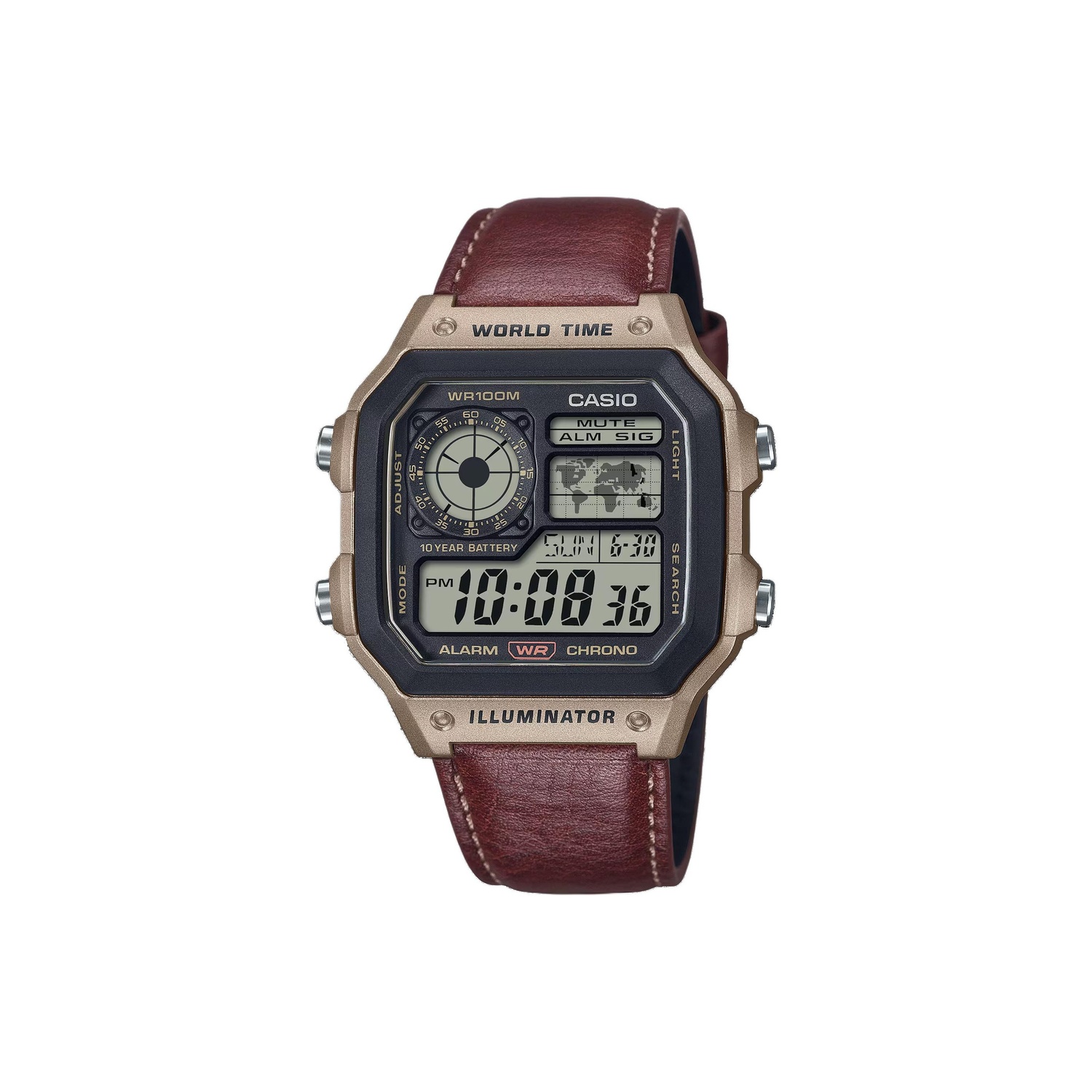 

Мужские классические серые часы AE-1200WHL-5AV CASIO, серыйDial
