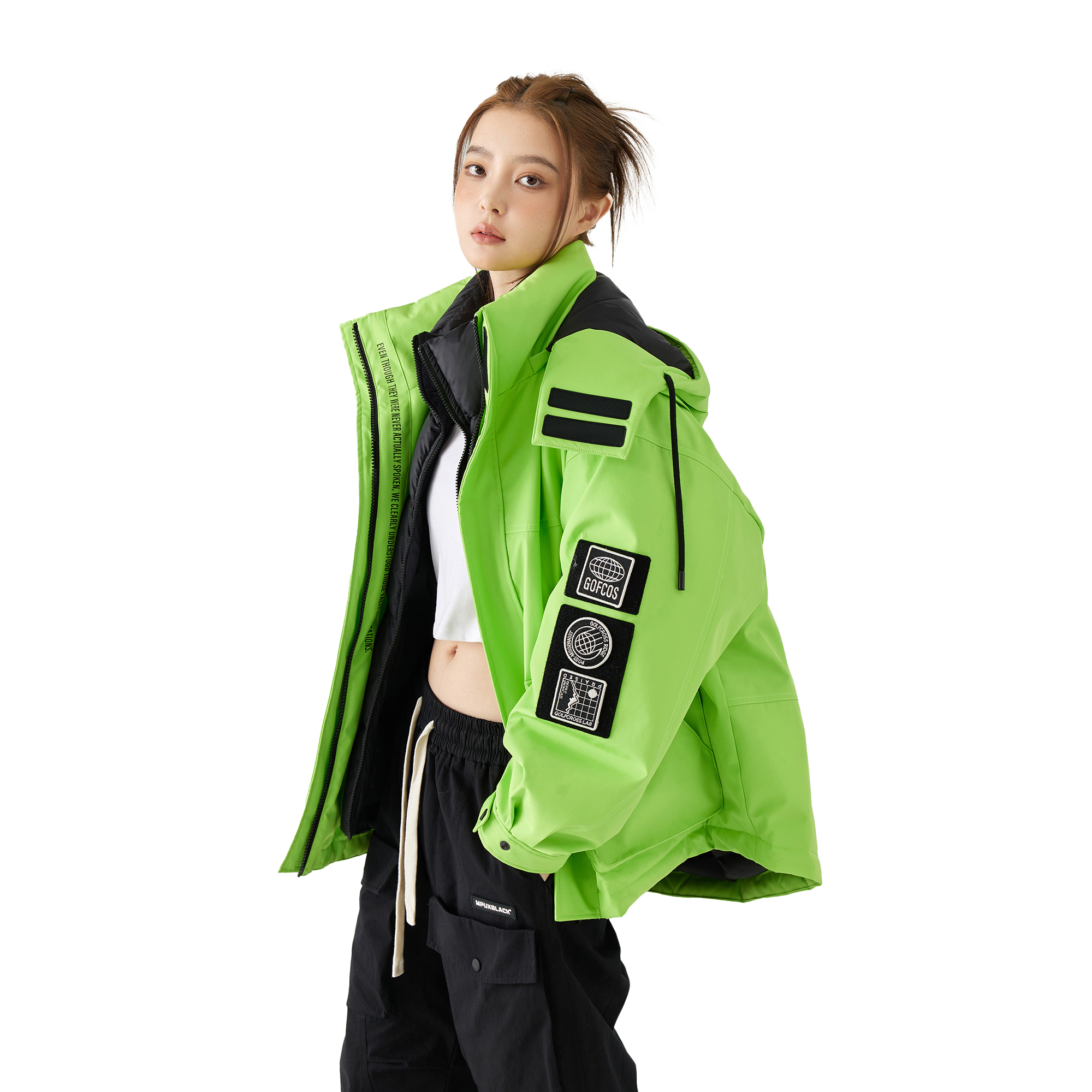 

GOLFCROSS Унисекс пуховик, Neon Green