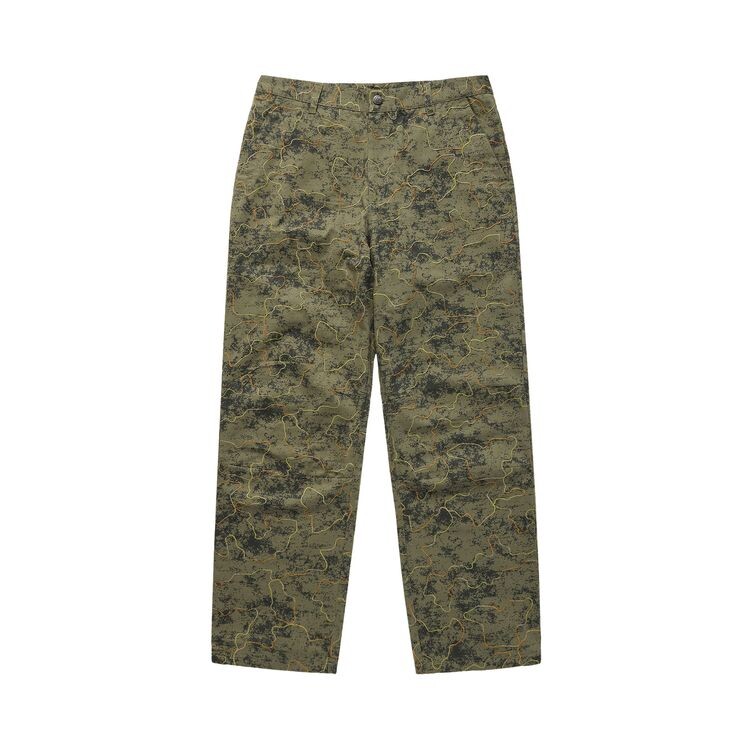 

Брюки Supervsn Embroidered Camp Pant Olive, зеленый