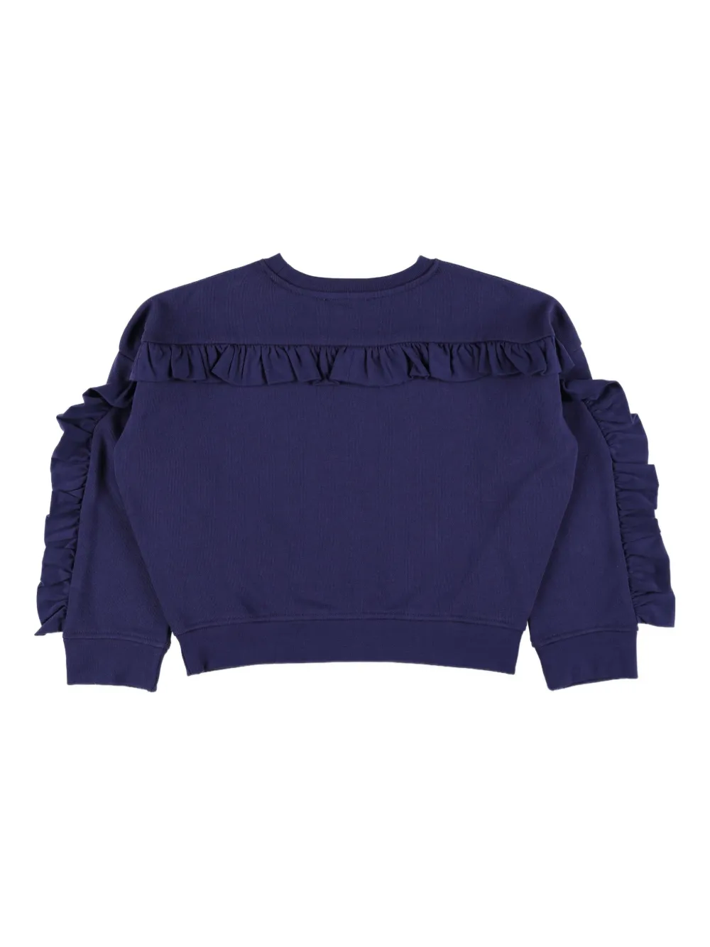 Толстовка с оборками и графичным принтом Stella Mccartney Kids, синий — фото 2