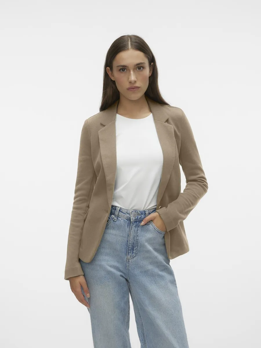 

Блейзер Vero Moda из джерси "VMJULIA LS BLAZER", серебристый