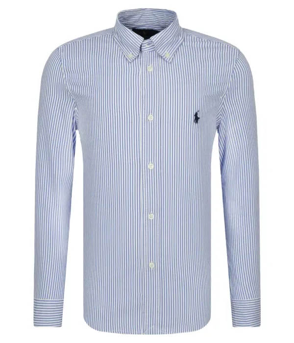 Рубашка slim fit Polo Ralph Lauren, синий