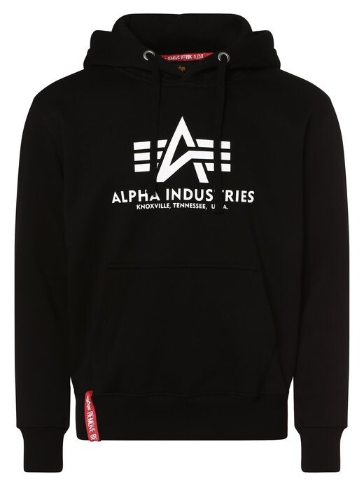 

Толстовка с капюшоном Alpha Industries, черный