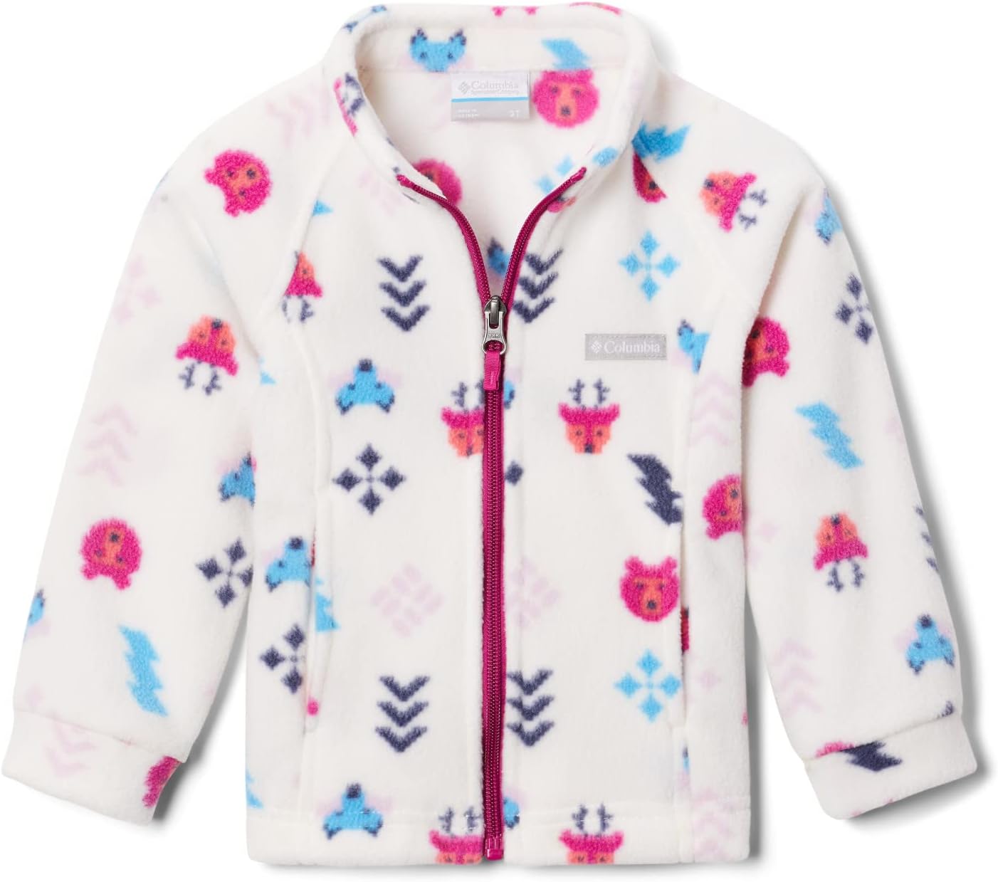 

Columbia Youth Girls Benton Springs II Printed Fleece, Chalk Woodlands