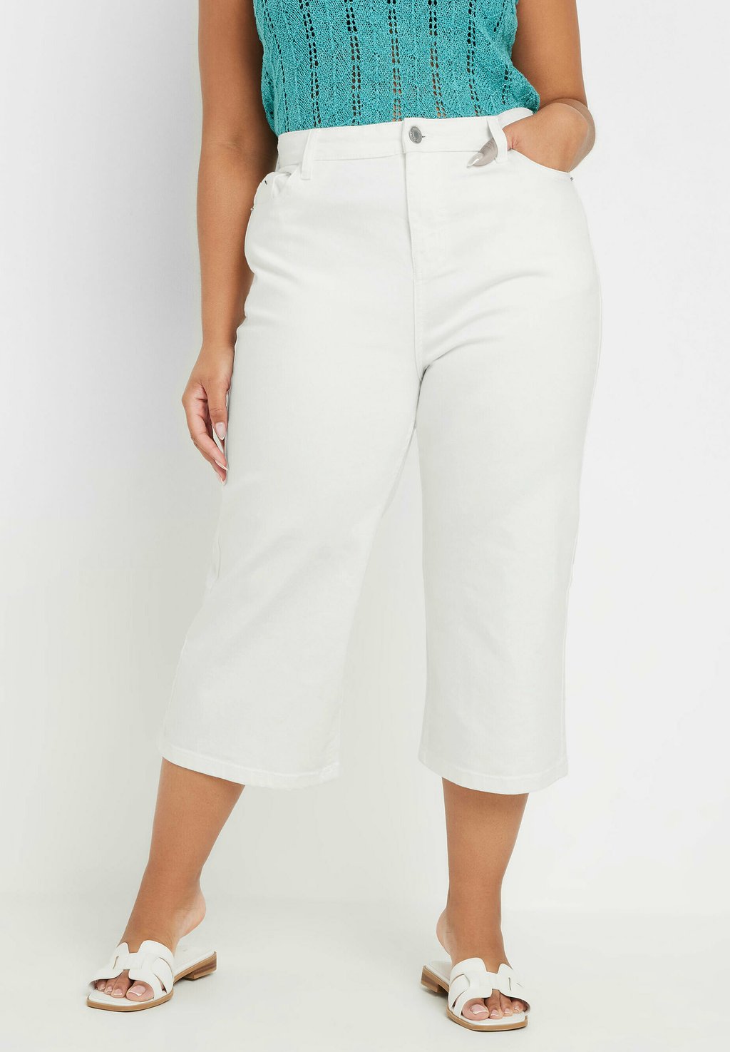

Джинсовые шорты WIDE CROPPED Yours Clothing, белый