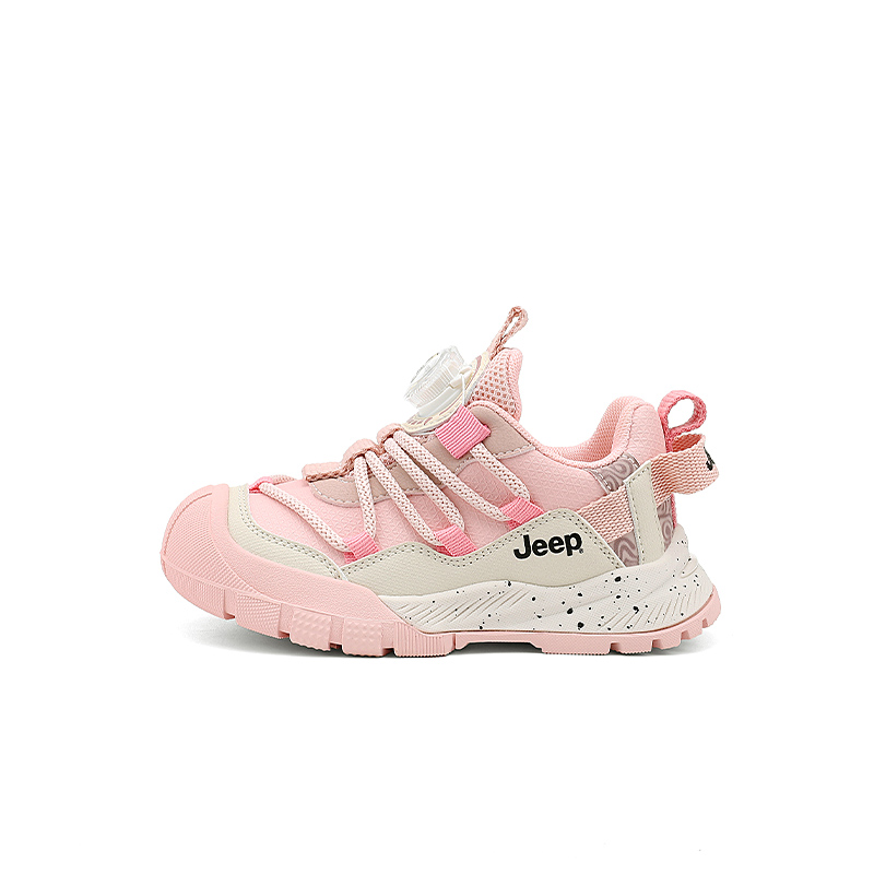 

Детская обувь для повседневной жизни Jeep, Snowflake Pink/Ivory White (Fall and Winter Leather Style)