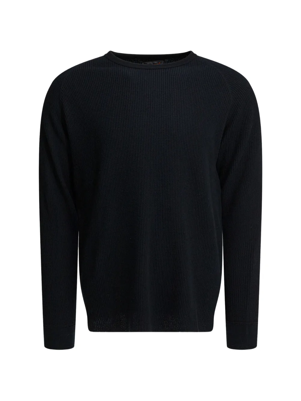 

Лонгслив с вафельной текстурой Beams Plus, черный