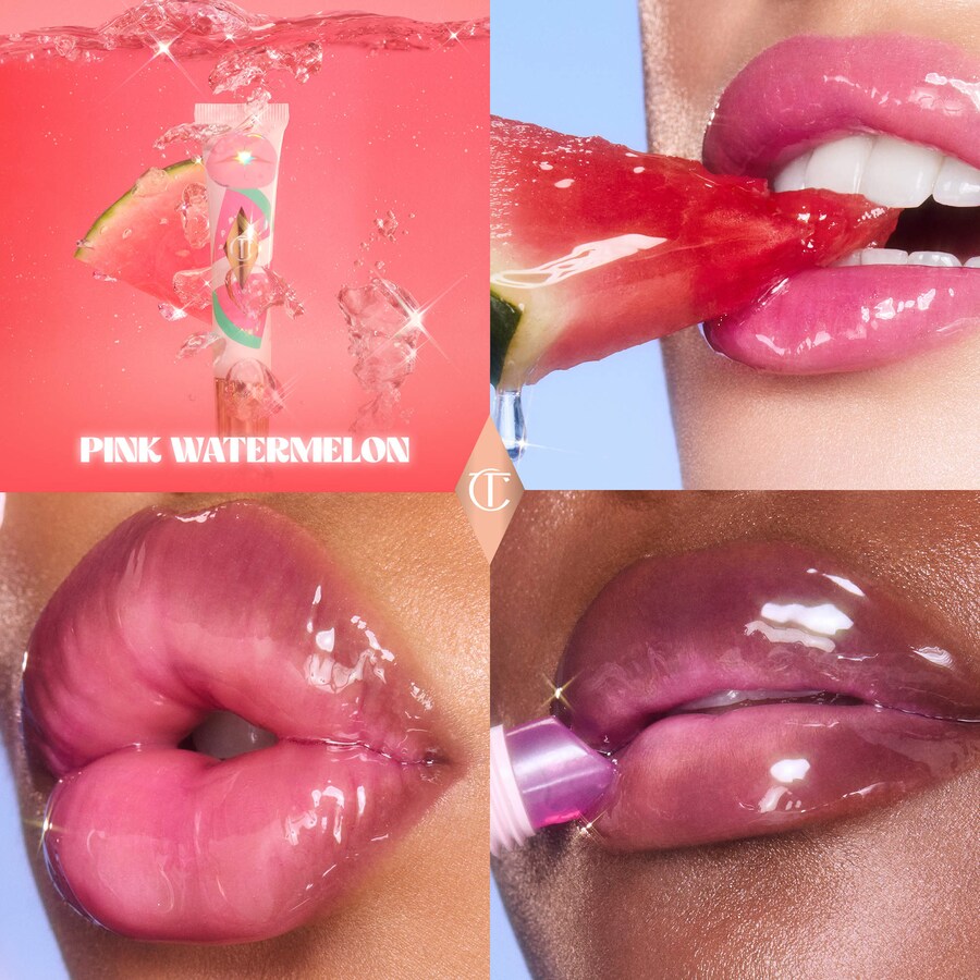 Масло для губ Unreal Lips Healthy Glow Nectar с гиалуроновой кислотой и витамином Е Charlotte Tilbury, 0.47 oz/14 mL, Juicylicious Pink Watermelon — фото 2