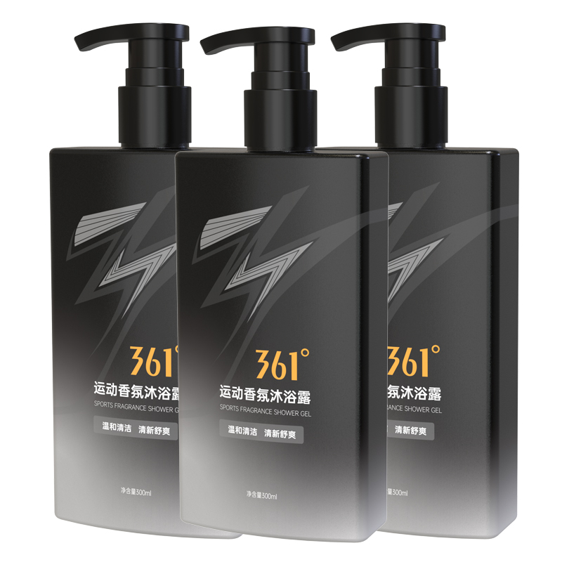 

Мужской гель для душа 361°, algae purifying fragrance shower gel 300ml*3 bottles