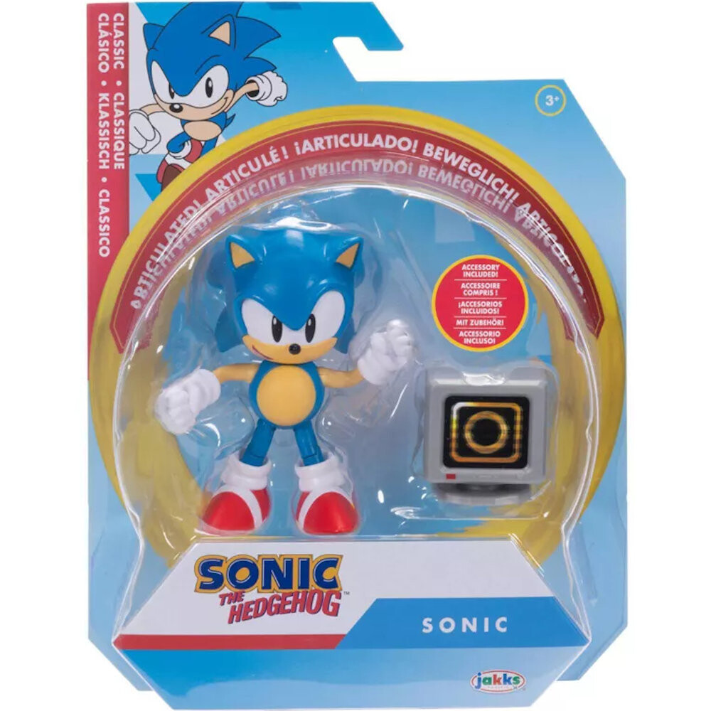 

Sonic The Hedgehog Jakks Подвижная Фигурка Classic Sonic + Коробка Для Предметов Кольца Jakks Pacific