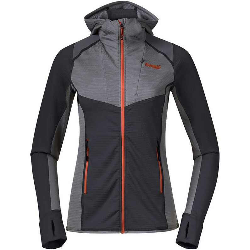 

Женская куртка с капюшоном Rabot Active Mid Mid Bergans, серый