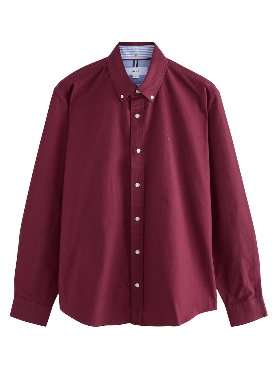 

Рубашка на пуговицах классического кроя Next, бургундия