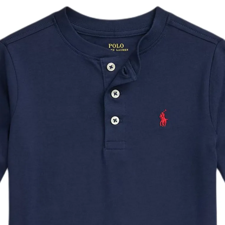 Футболка Kids' Polo Ralph Lauren, marine синий — фото 4
