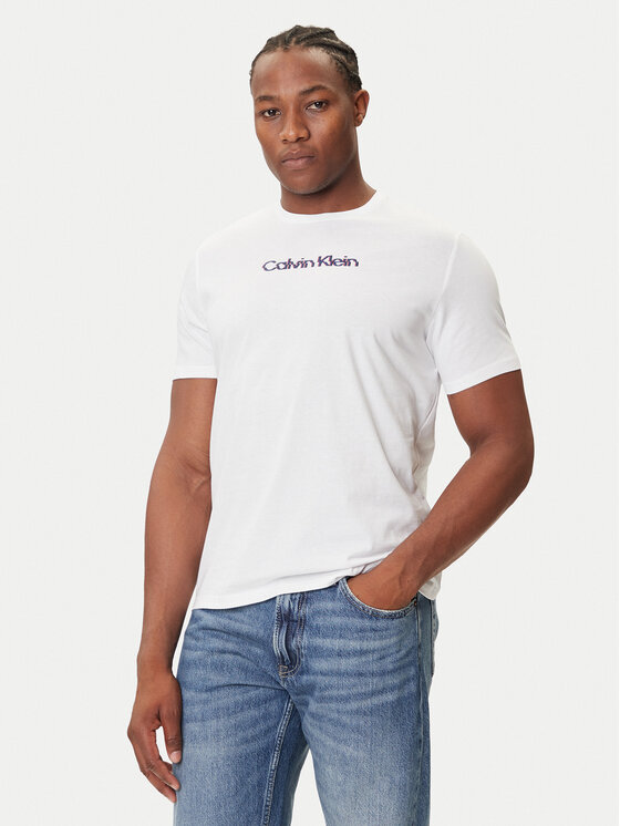 

Футболка regular fit Glitched Logo LV04RC858G Calvin Klein Jeans, белый