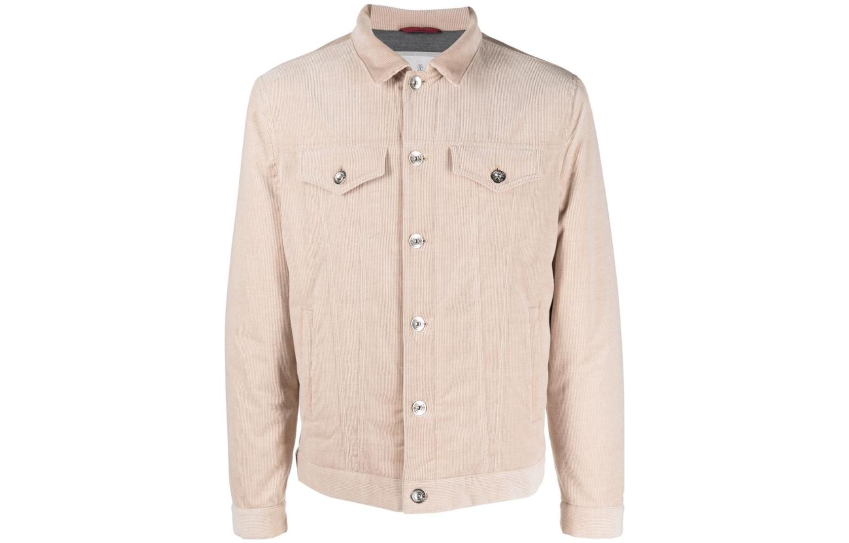 

Вельветовая рубашка-куртка Brunello Cucinelli, коричневый