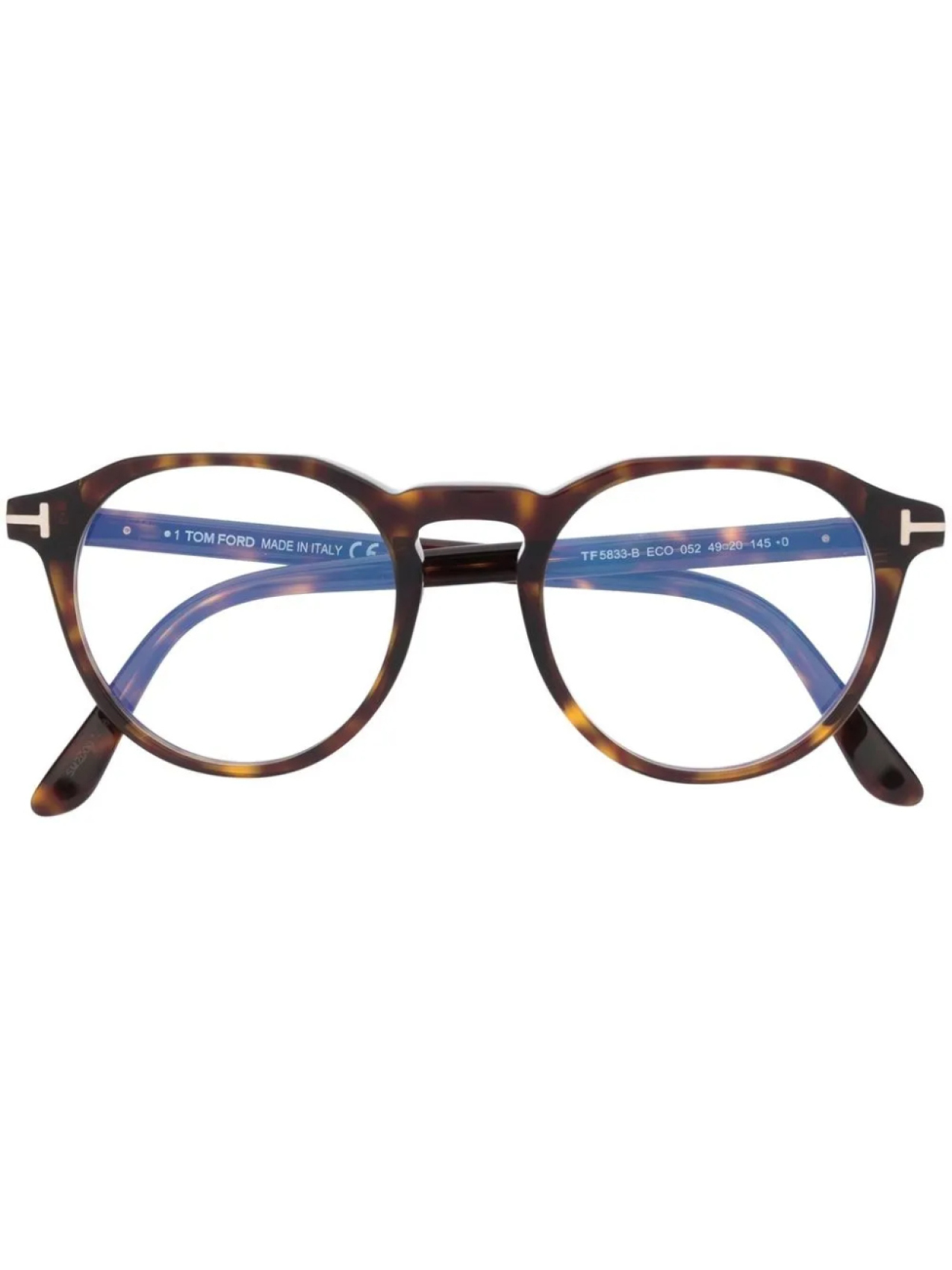 

TOM FORD Eyewear очки в круглой оправе, коричневый