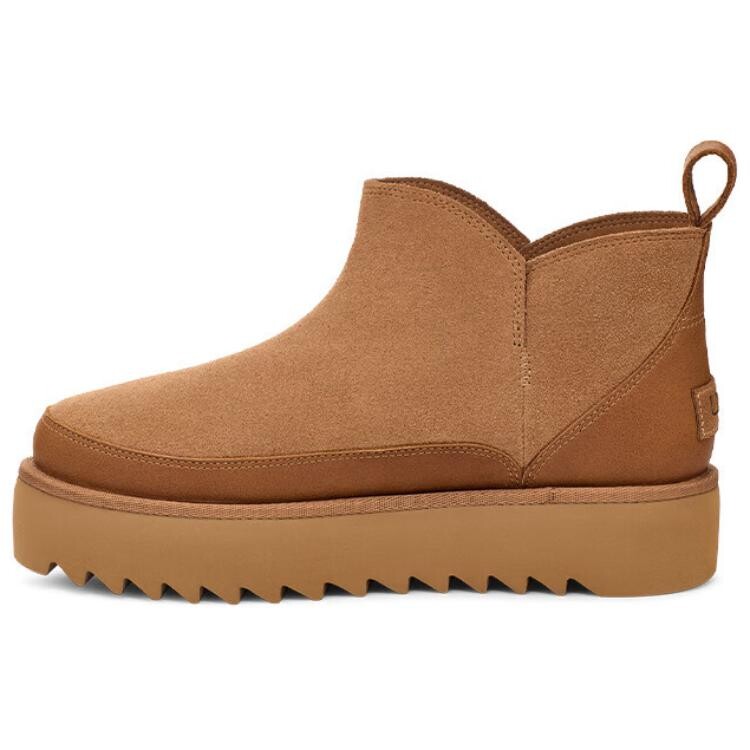Ботинки зимние короткие UGG, каштановый