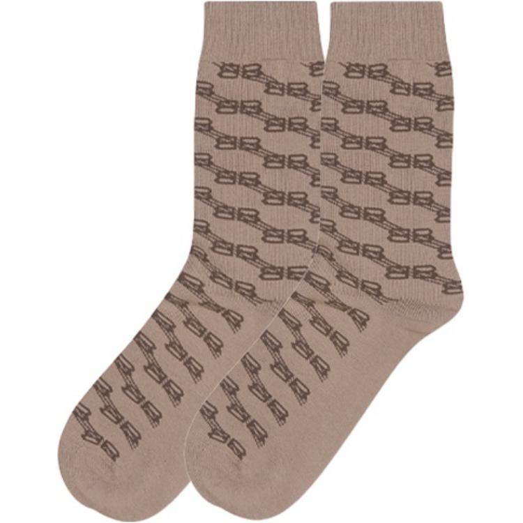 

Носки с логотипом и монограммой Balenciaga, 1 Pack (Brown)