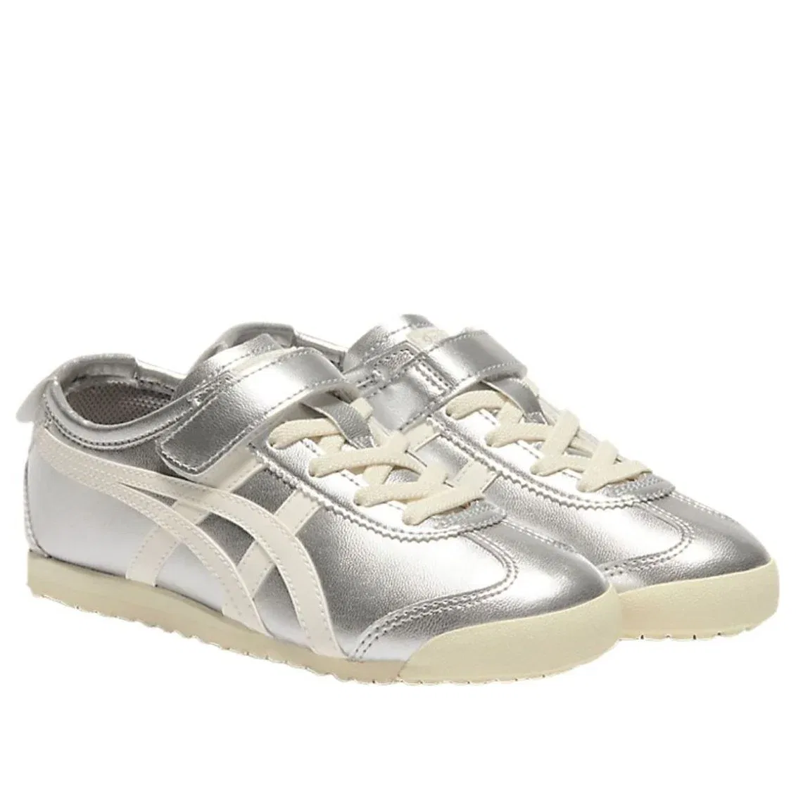 Кроссовки Onitsuka Tiger Mexico 66 'Silver Off White' 1184A049-020, серебро — фото 2