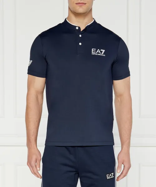 

Футболка поло Slim fit Ea7, синий