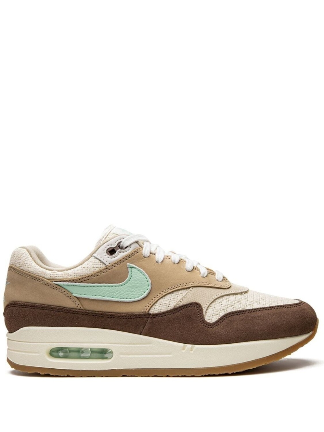 

Кроссовки Nike Air Max 1 Crepe Hemp, коричневый/светло-зеленый, Зеленый;коричневый, Кроссовки Nike Air Max 1 Crepe Hemp, коричневый/светло-зеленый