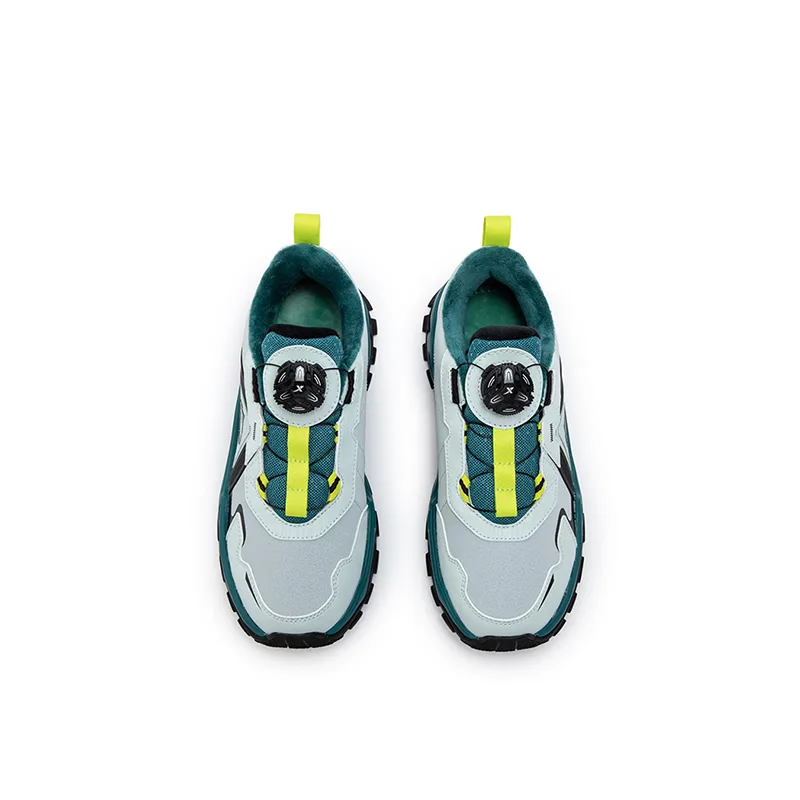 XTEP Термоусадочные противоскользящие износостойкие ботинки Mountain Journey Longing Gray Spring Green для детей — фото 4