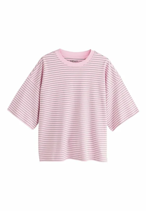 

Базовая футболка с круглым вырезом Next, Pink Stripe, Розовый, Базовая футболка с круглым вырезом Next, Pink Stripe